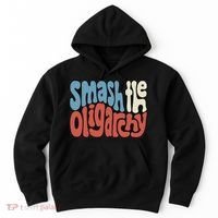 Smash The Oligarchy Word Art Hoodie thumb 0
