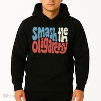 Smash The Oligarchy Word Art Hoodie thumb 2