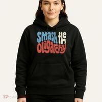 Smash The Oligarchy Word Art Hoodie thumb 5