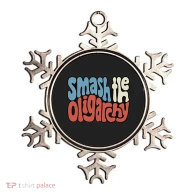 Smash The Oligarchy Word Art Ornament