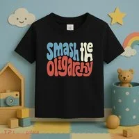 Smash The Oligarchy Word Art Toddler T-Shirt thumb 3