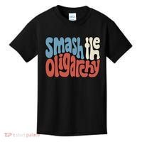 Smash The Oligarchy Word Art Kids T-Shirt thumb 0