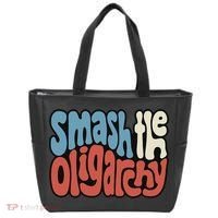 Smash The Oligarchy Word Art Tote Bag thumb 0