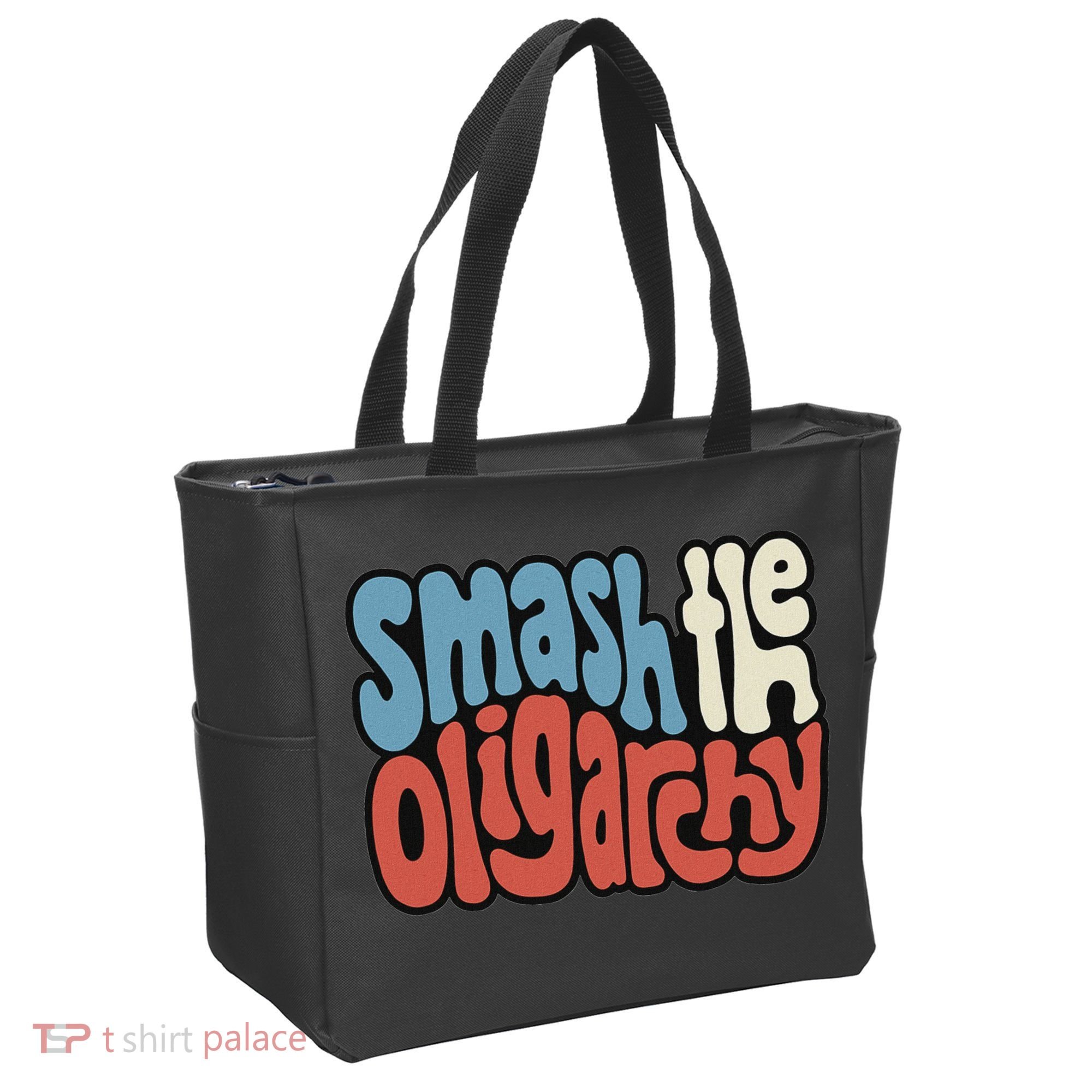 Smash The Oligarchy Word Art Tote Bag