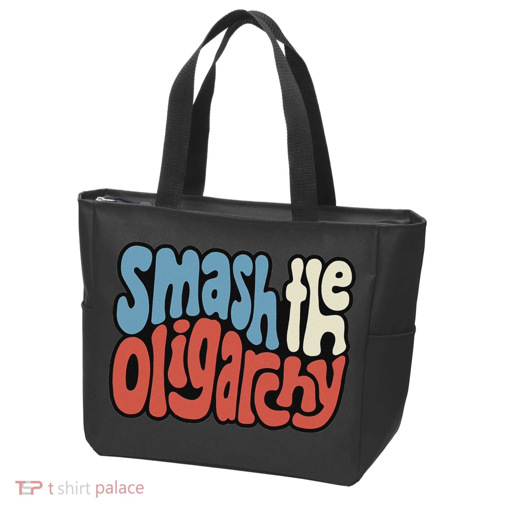 Smash The Oligarchy Word Art Tote Bag