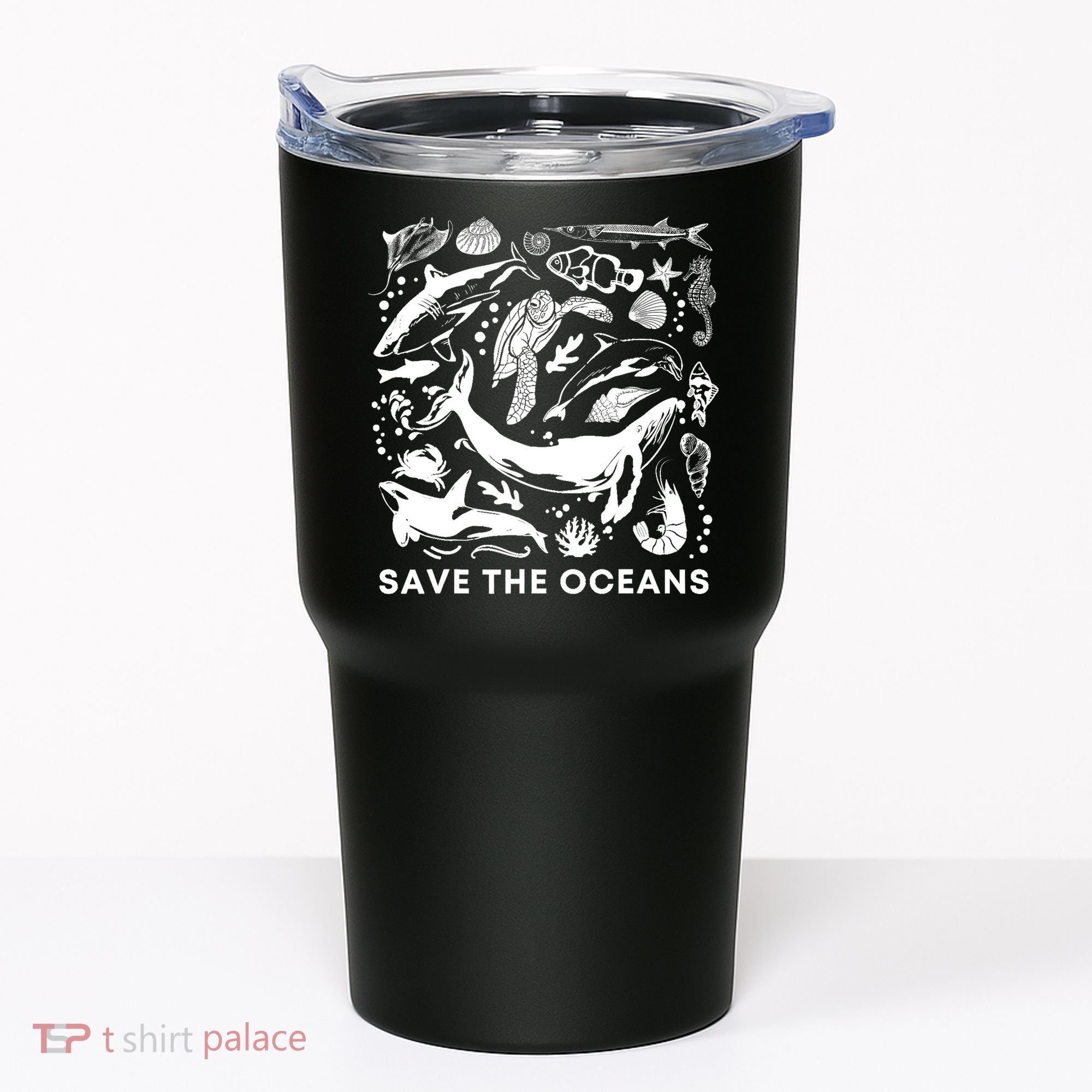Save the Oceans-Whale Turtle Orca, Climate change-sea lover Tumbler