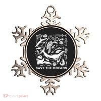 Save the Oceans-Whale Turtle Orca, Climate change-sea lover Ornament thumb 0
