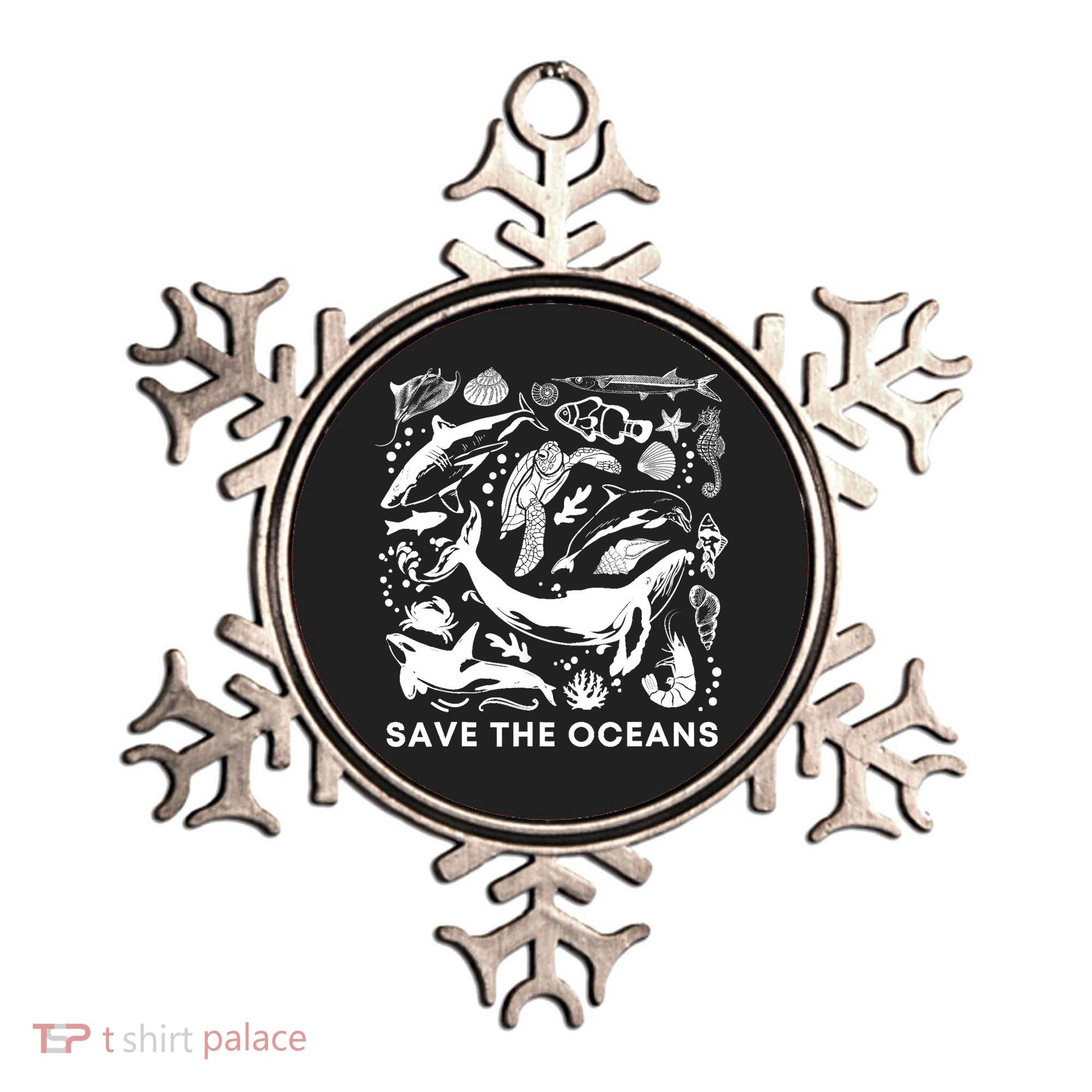 Save the Oceans-Whale Turtle Orca, Climate change-sea lover Ornament