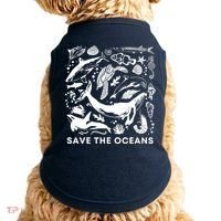 Save the Oceans-Whale Turtle Orca, Climate change-sea lover Doggie Tank thumb 0