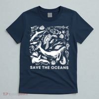 Save the Oceans-Whale Turtle Orca, Climate change-sea lover T-Shirt thumb 5