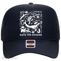 Save the Oceans-Whale Turtle Orca, Climate change-sea lover Hat thumb 0