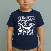 Save the Oceans-Whale Turtle Orca, Climate change-sea lover Toddler T-Shirt thumb 2