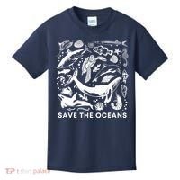 Save the Oceans-Whale Turtle Orca, Climate change-sea lover Kids T-Shirt thumb 0