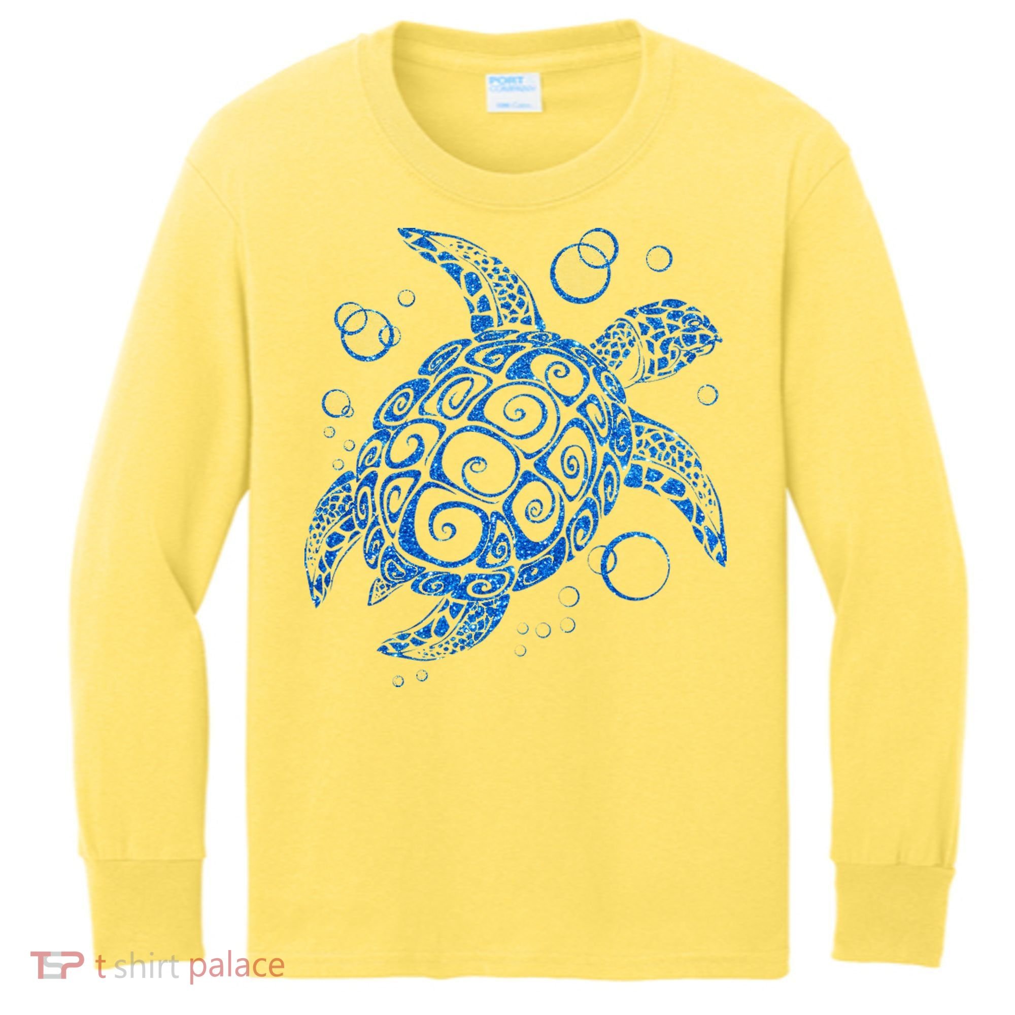 Sea Turtle Ocean Animals Kids Long Sleeve Shirt