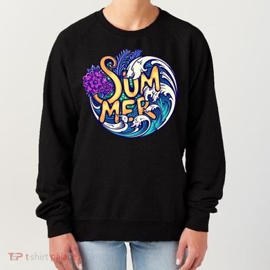 Summer Tropical Ocean Wave Women's Sweatshirt