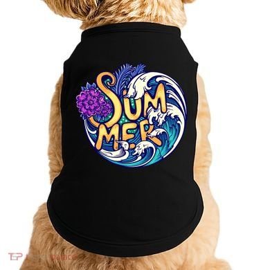 Summer Tropical Ocean Wave Doggie Tank