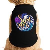 Summer Tropical Ocean Wave Doggie Tank thumb 0