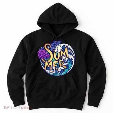Summer Tropical Ocean Wave Hoodie