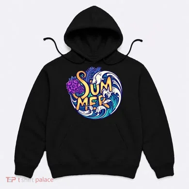 Summer Tropical Ocean Wave Hoodie