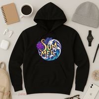 Summer Tropical Ocean Wave Hoodie thumb 3