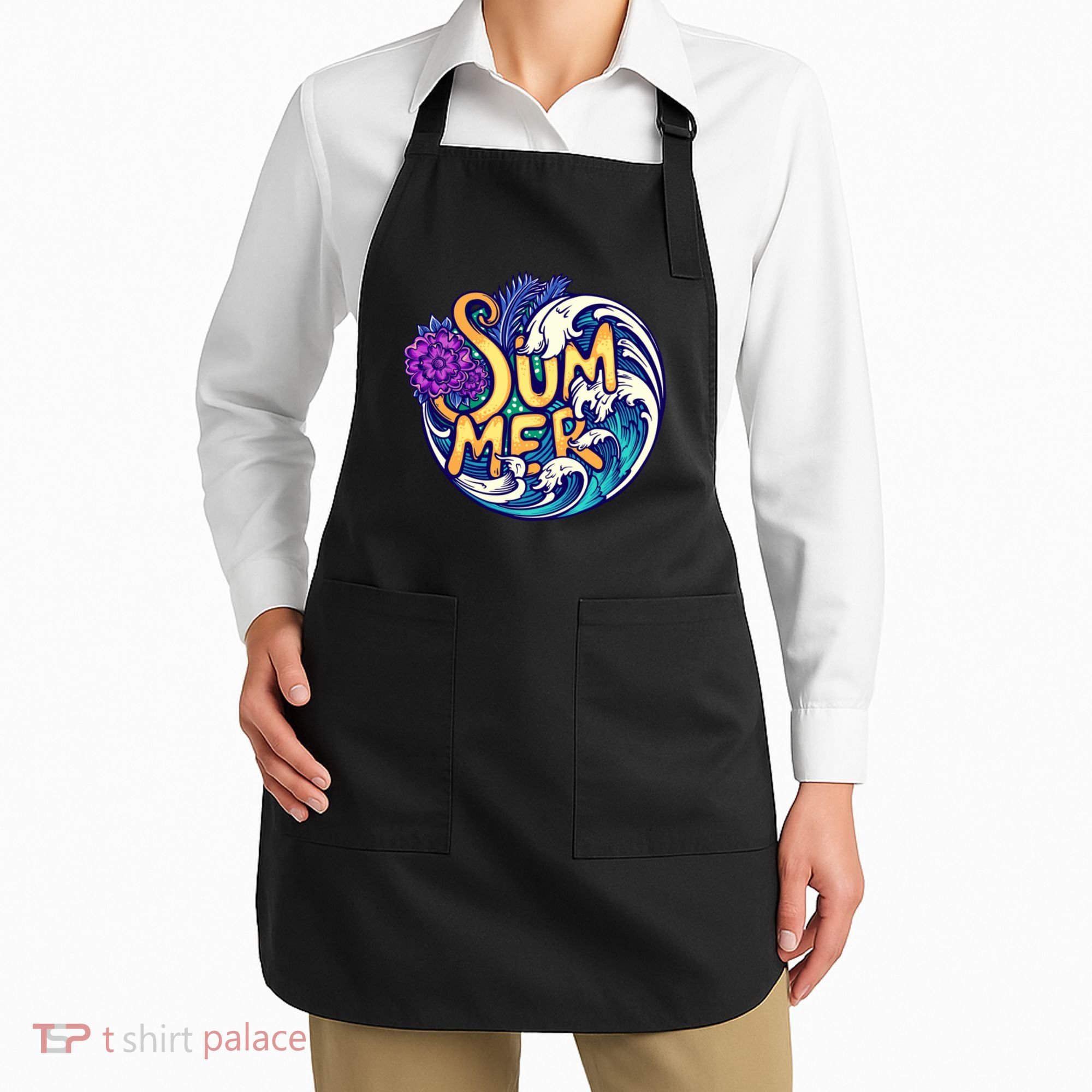 Summer Tropical Ocean Wave Apron