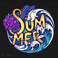 Summer Tropical Ocean Wave Bucket Hat thumb 4