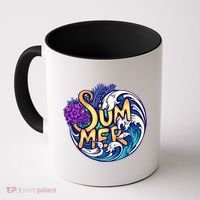 Summer Tropical Ocean Wave Coffee Mug thumb 0