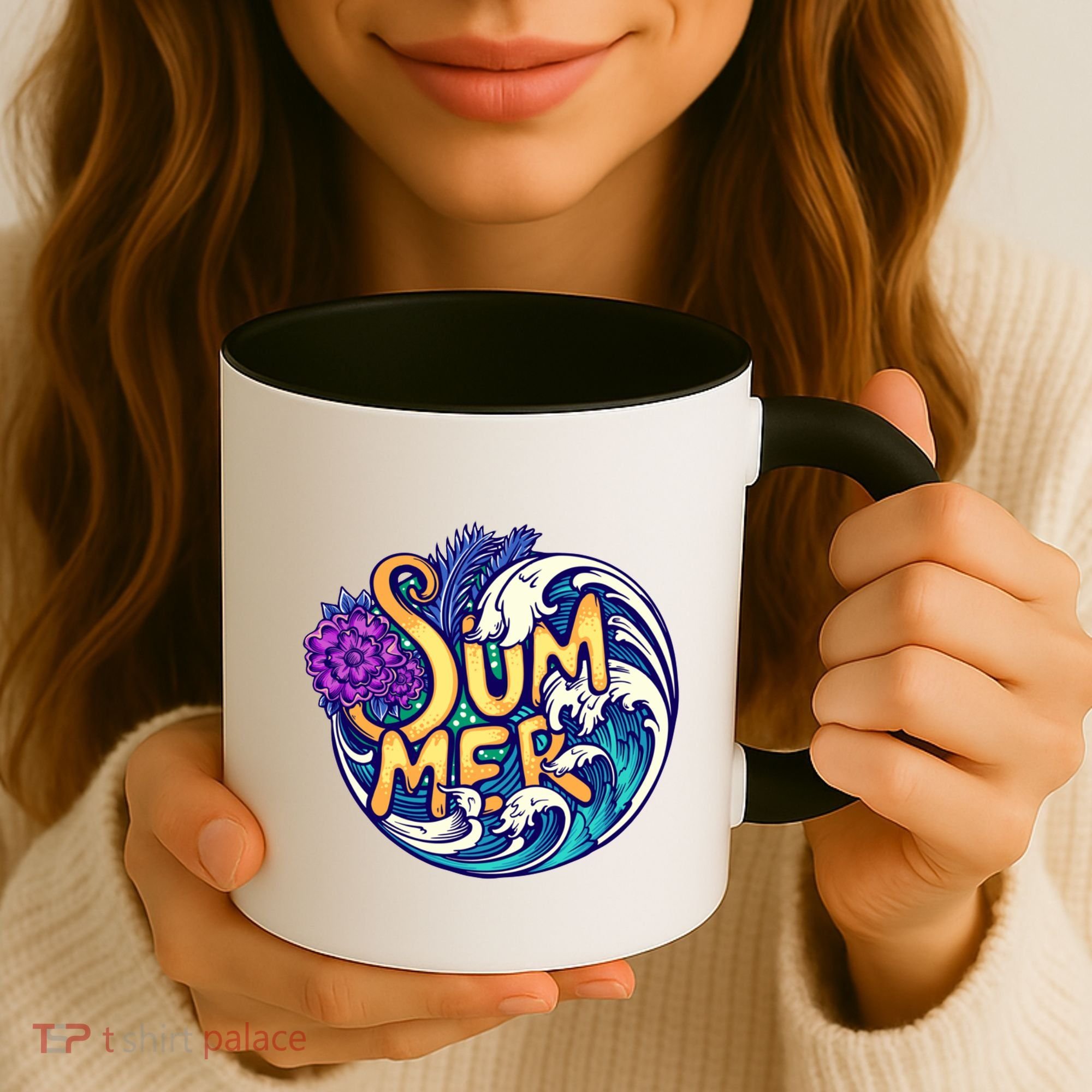 Summer Tropical Ocean Wave Coffee Mug