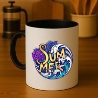 Summer Tropical Ocean Wave Coffee Mug thumb 4