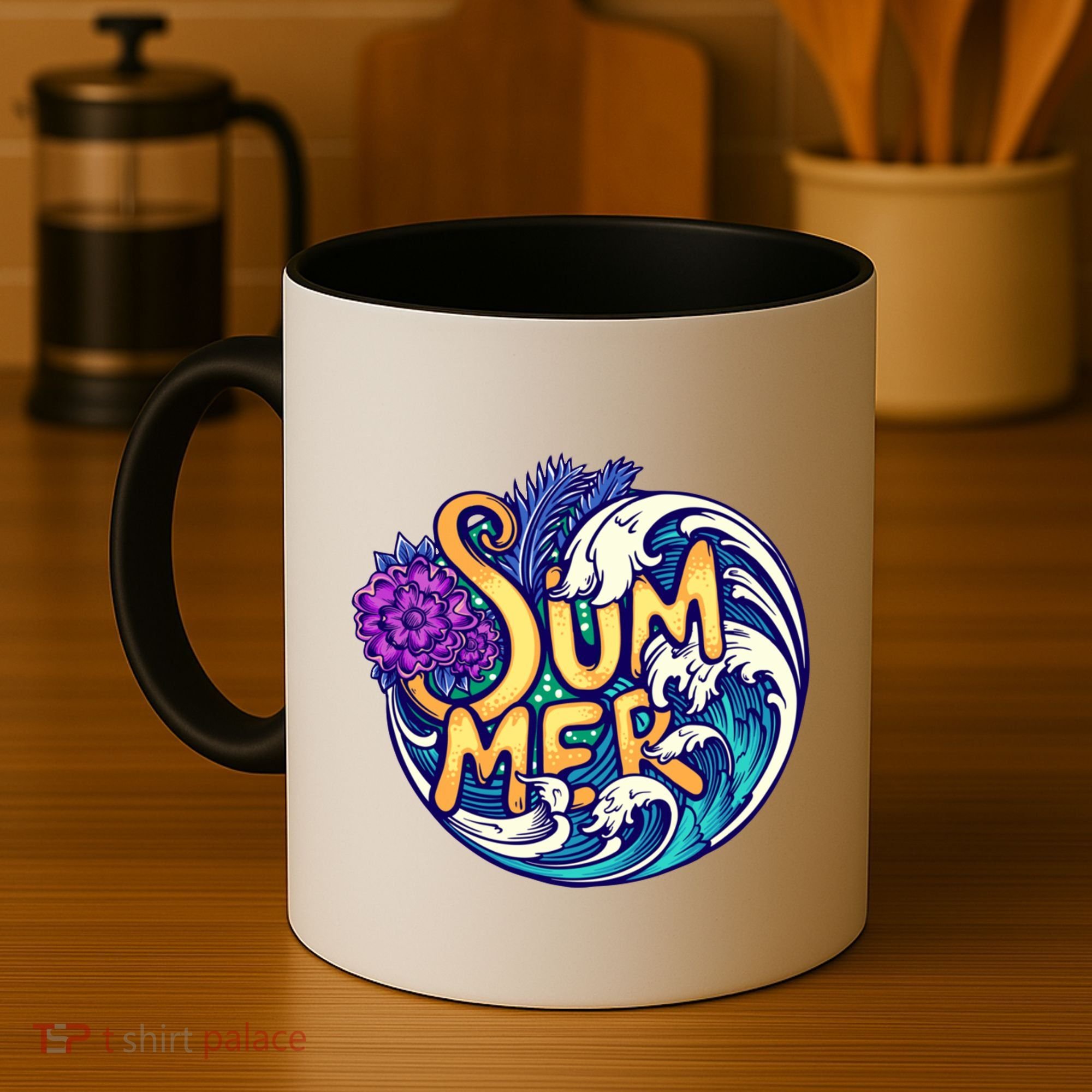 Summer Tropical Ocean Wave Coffee Mug