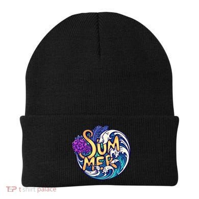 Summer Tropical Ocean Wave Beanie