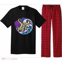 Summer Tropical Ocean Wave Pajama Set thumb 0
