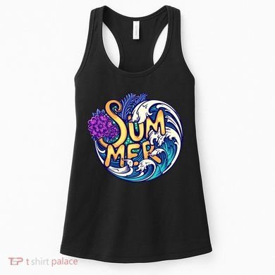 Summer Tropical Ocean Wave Women's Tank Top