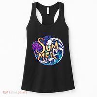 Summer Tropical Ocean Wave Women's Tank Top thumb 0