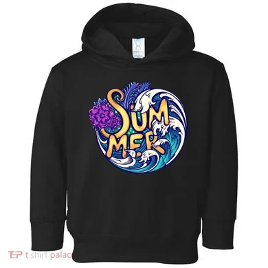 Summer Tropical Ocean Wave Toddler Hoodie