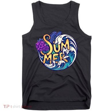 Summer Tropical Ocean Wave Tank Top