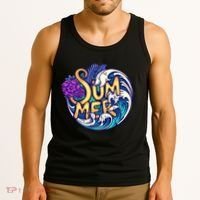 Summer Tropical Ocean Wave Tank Top thumb 3