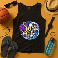 Summer Tropical Ocean Wave Tank Top thumb 4