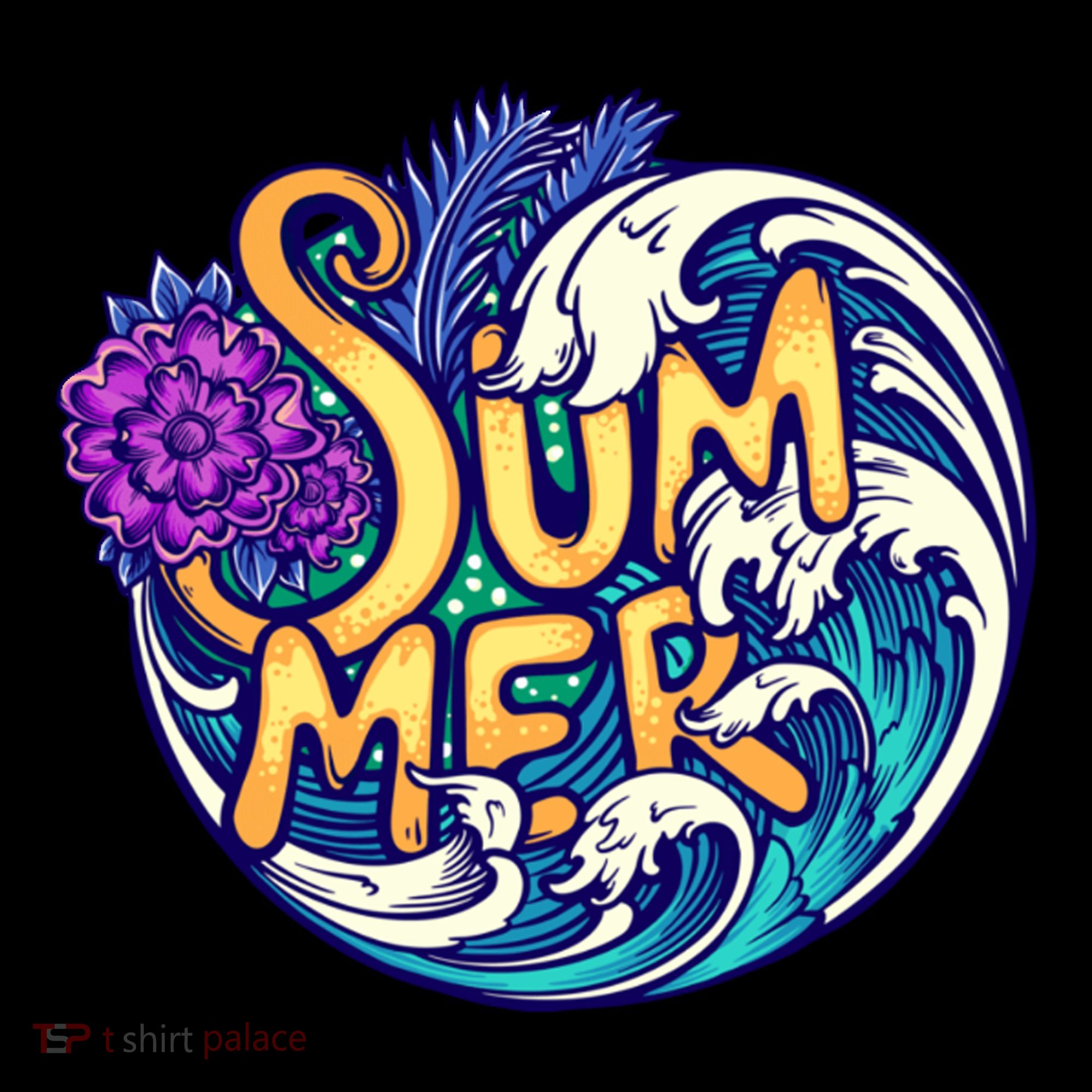 Summer Tropical Ocean Wave Tank Top