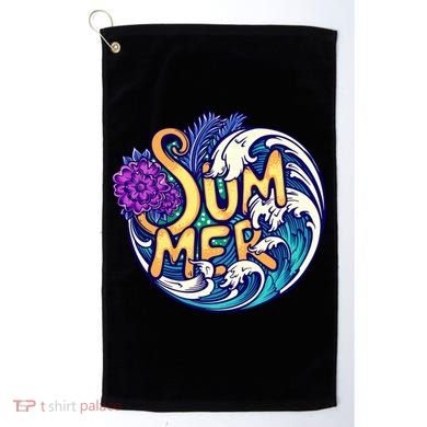 Summer Tropical Ocean Wave Golf Towel