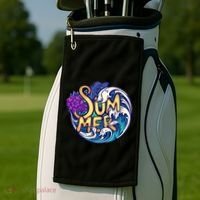 Summer Tropical Ocean Wave Golf Towel thumb 2