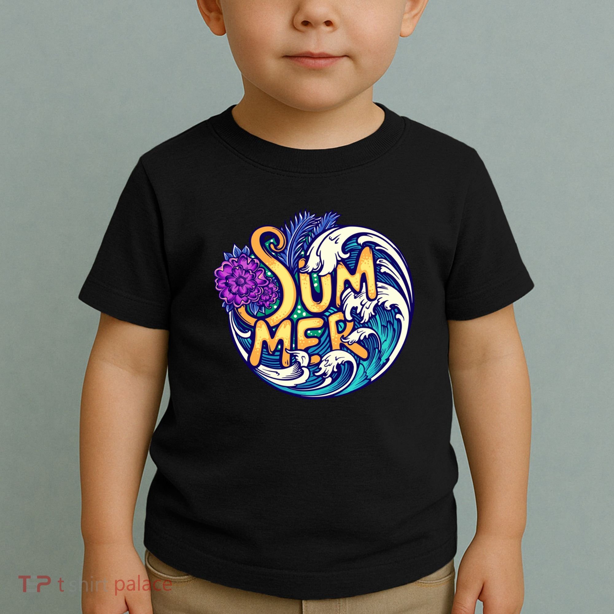 Summer Tropical Ocean Wave Toddler T-Shirt