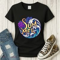 Summer Tropical Ocean Wave Women's T-Shirt thumb 3