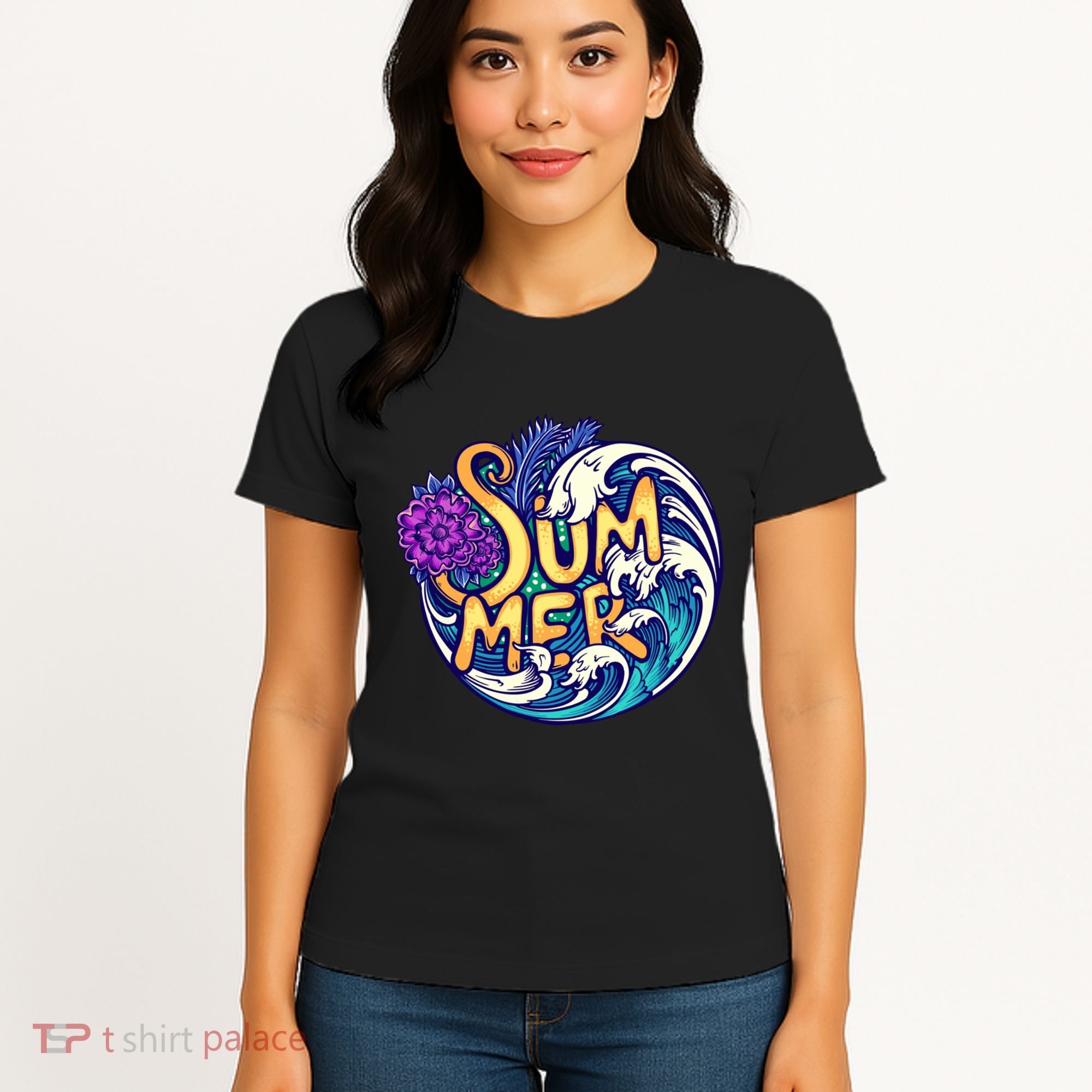 Summer Tropical Ocean Wave Women's T-Shirt