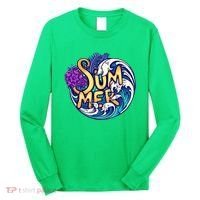 Summer Tropical Ocean Wave Long Sleeve Shirt thumb 0