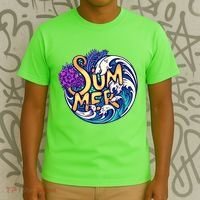 Summer Tropical Ocean Wave T-Shirt thumb 3