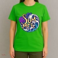 Summer Tropical Ocean Wave T-Shirt thumb 4
