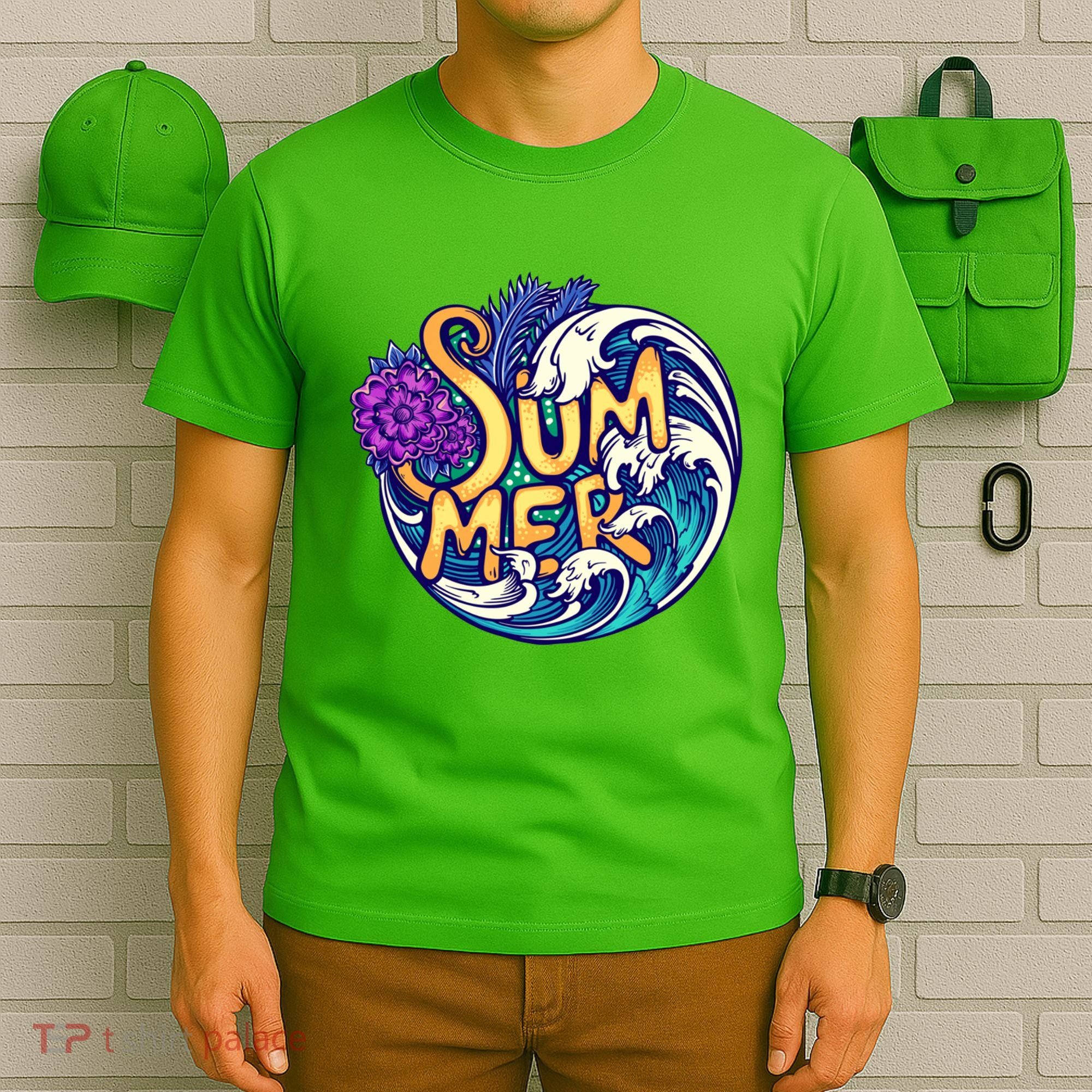 Summer Tropical Ocean Wave T-Shirt
