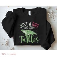 Sea Turtle Ocean Animal Wo Girl Gift Turtle Sweatshirt thumb 2