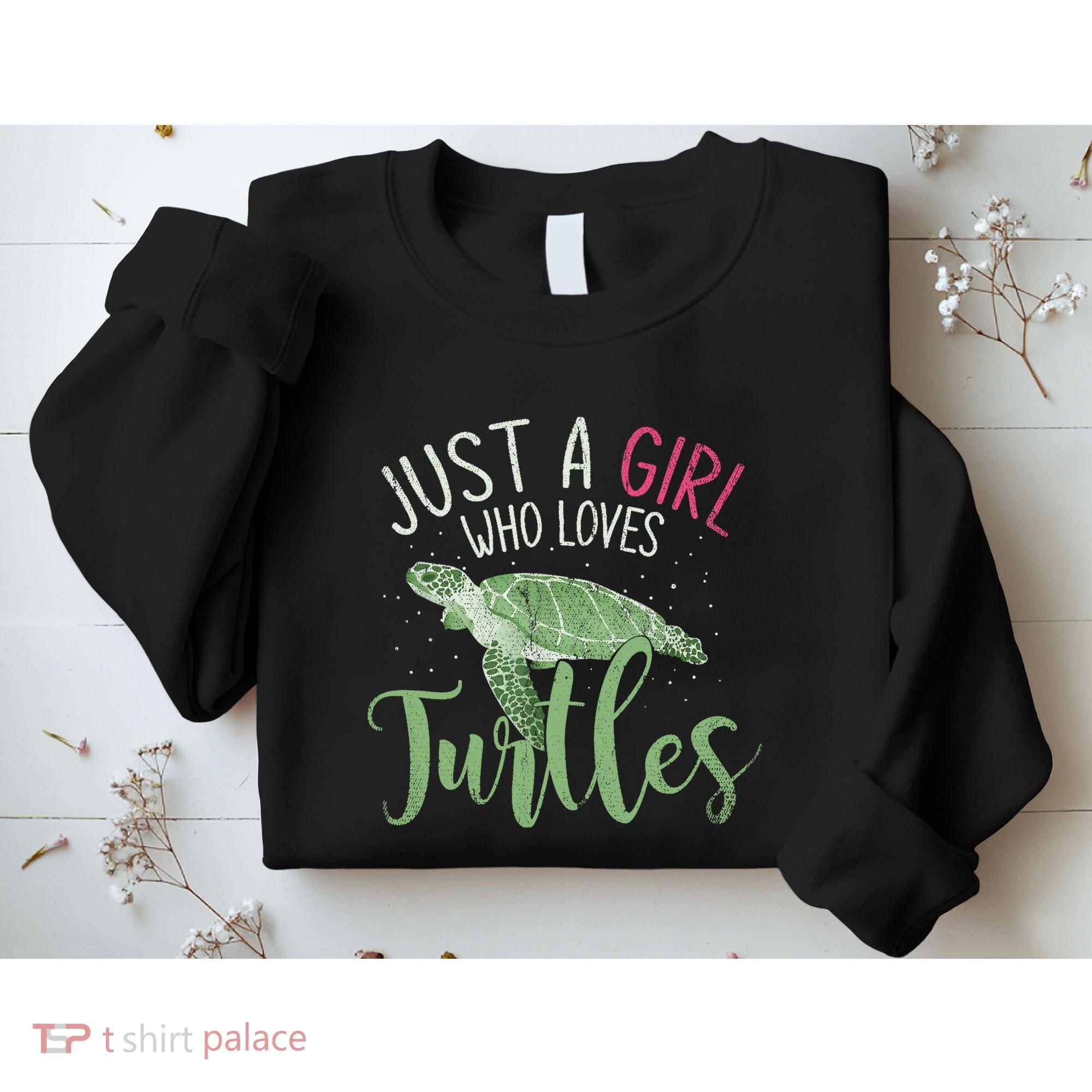 Sea Turtle Ocean Animal Wo Girl Gift Turtle Sweatshirt